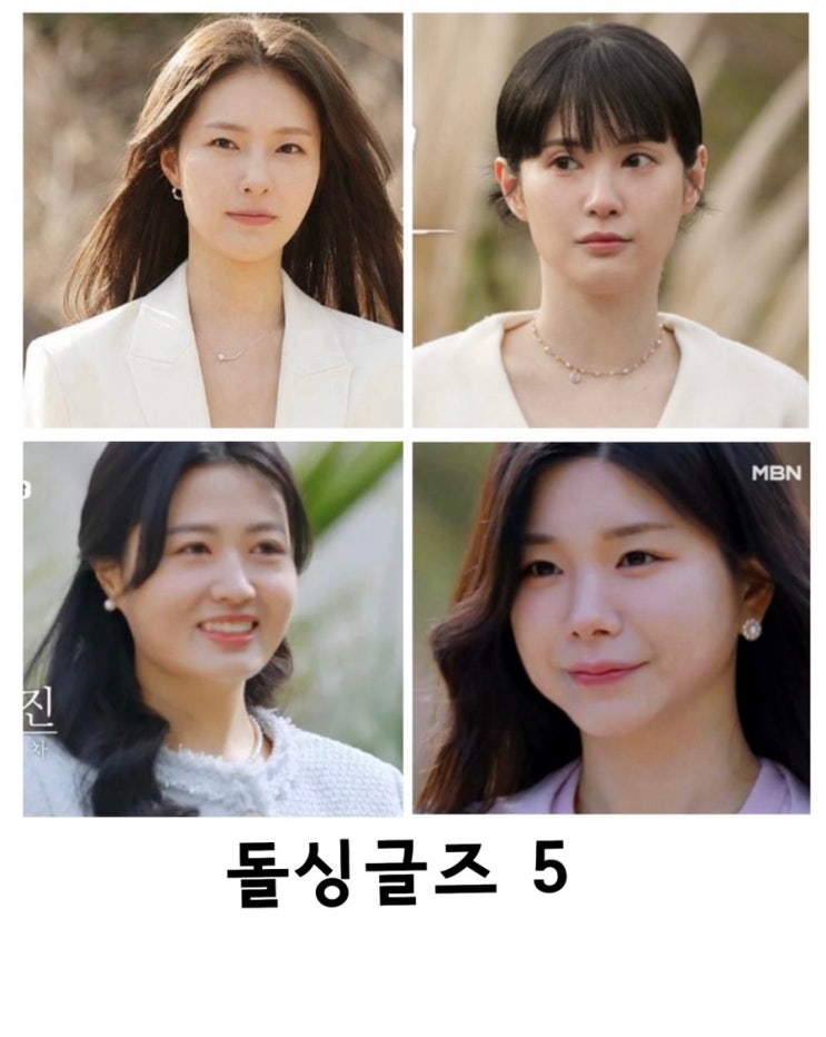돌싱글즈5, 직업, 자녀유무,나이, 이혼사유