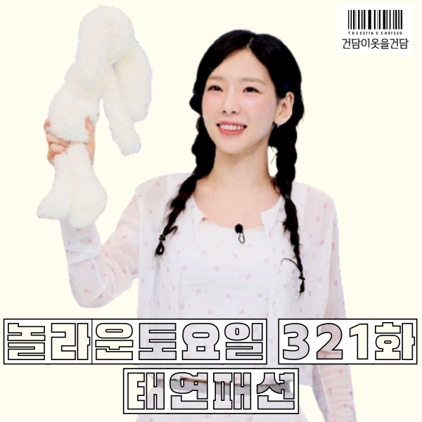  놀라운토요일 321화 태연 파자마 잠옷브랜드는 Grove 그로브