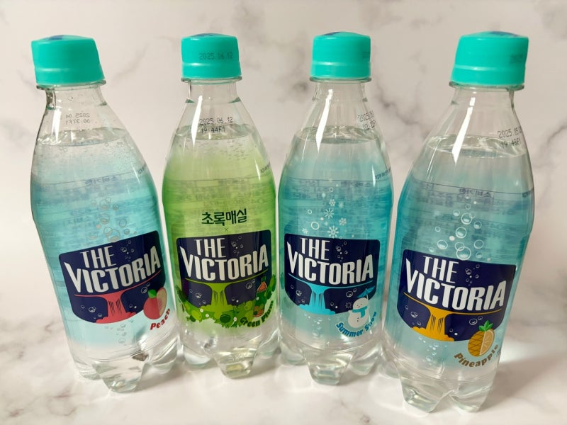 웅진 빅토리아 탄산수 자두 썸머스노우 파인애플 초록매실 맛 후기