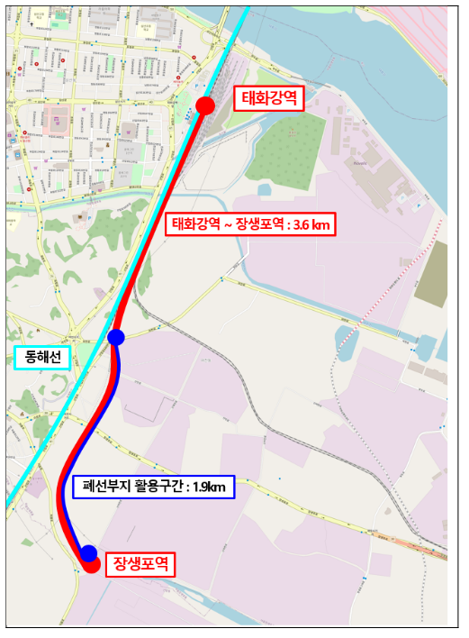 울산 장생포선 폐선, 공장 증설·공원 부지로 재탄생 울산 장생포선 폐선, 공장 증설·공원 부지로 재탄생