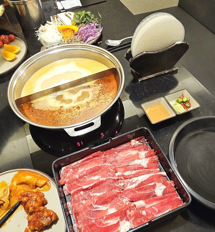  온들랑 샤브샤브, 반여동 맛집. 완벽햇던 샤브샤브집