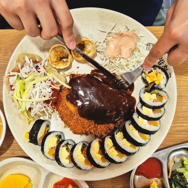  인천 작전역 명인 김밥천국 가성비 맛집 스페셜정식 돌솥날치알밥