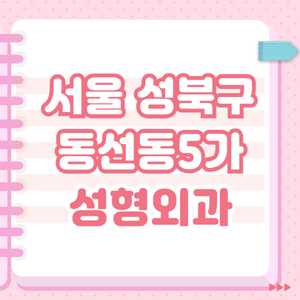  성북구 동선동5가 성형외과, 실제 후기와 블랙리스트 공개!