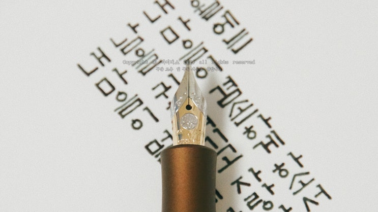  6월의 기도 (카웨코 14K M닙 만년필로 필사하기)