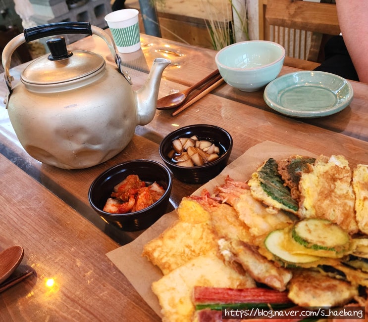  속초 청학동 술집 추천 청학동사거리, 노상 분위기 맛집 모둠전에 막걸리 꿀조합