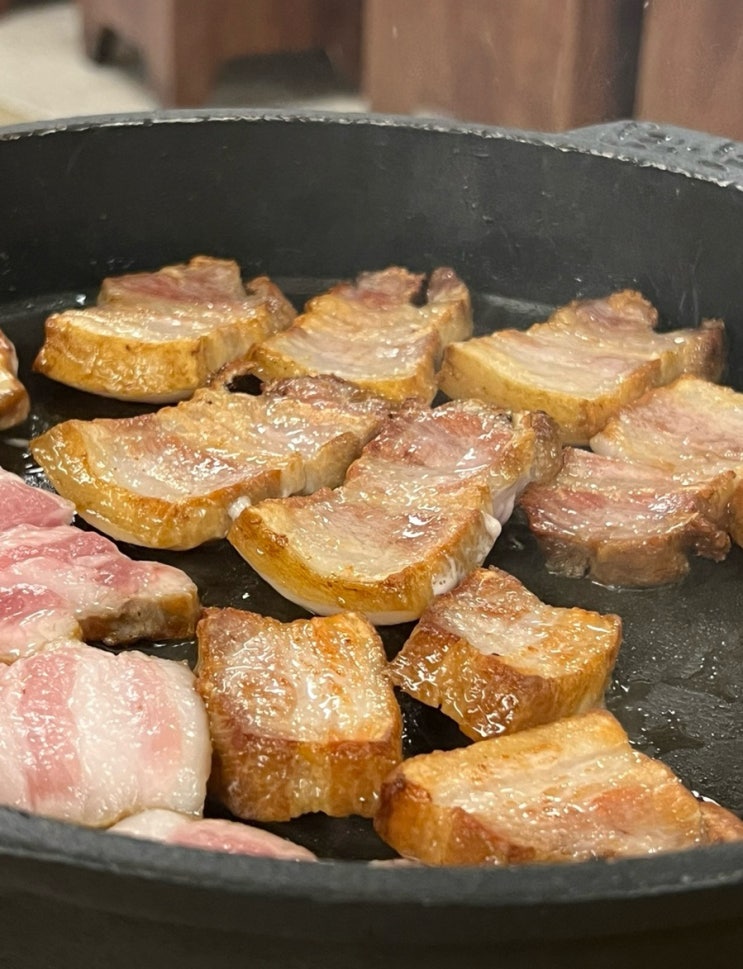  신중동 고기집 엄마네삼겹살 된장찌개 맛집