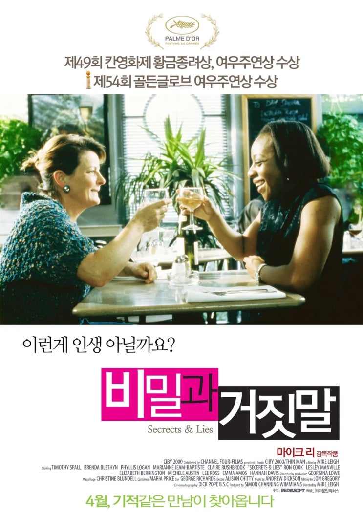  비밀과 거짓말(1996) - 감추고 싶은 비밀과 누구도 상처받지 않을 진실에 관하여
