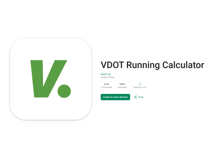  [러닝 어플] - VDOT Running Calculator로 훈련페이스 산출하기
