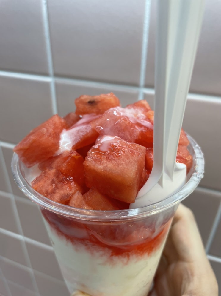  맛집덤프 강남 컵빙수 빙동댕 오제제 신용산점