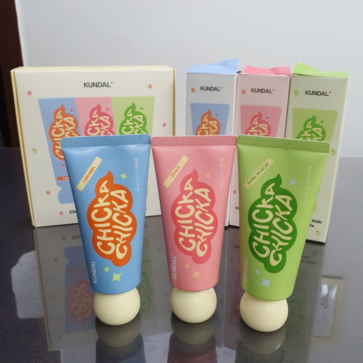 고불소 어린이치약 추천 쿤달 치카 스마일 키즈 치약 3종 향 정말 좋아요~