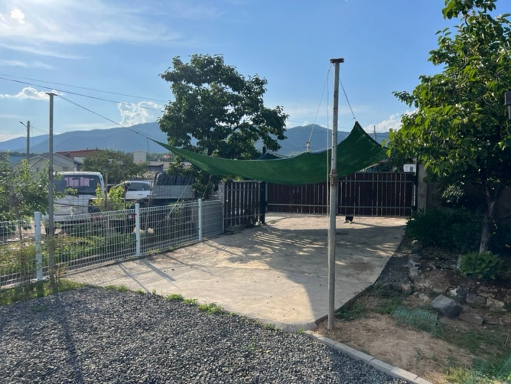  주차장 차양막 만들기(1차 실패 ㅠ)