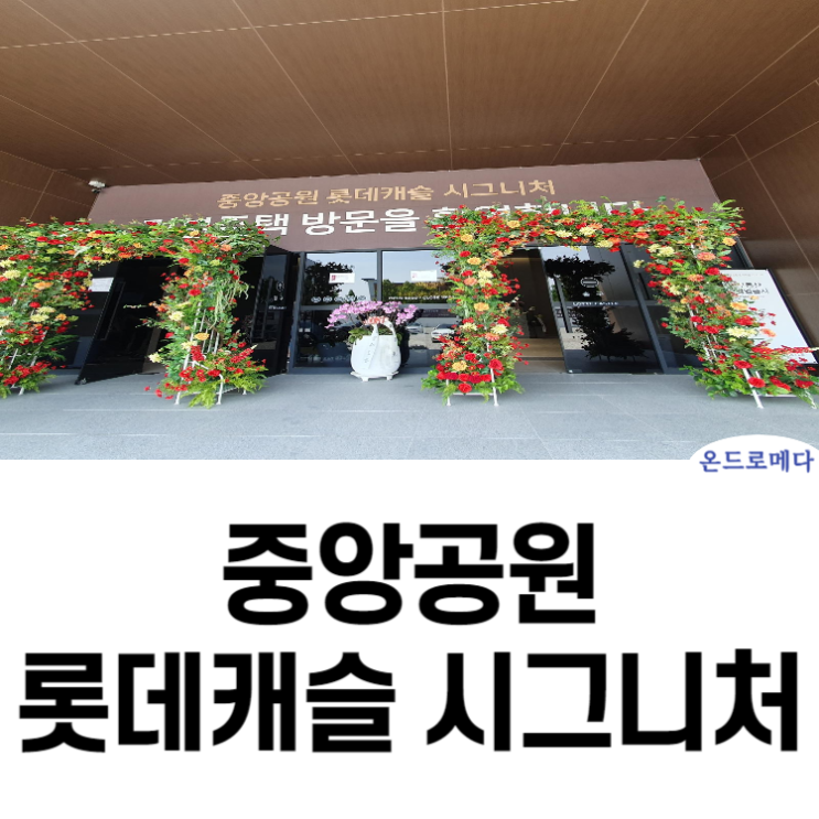  중앙공원 롯데캐슬 모델하우스 최신정보