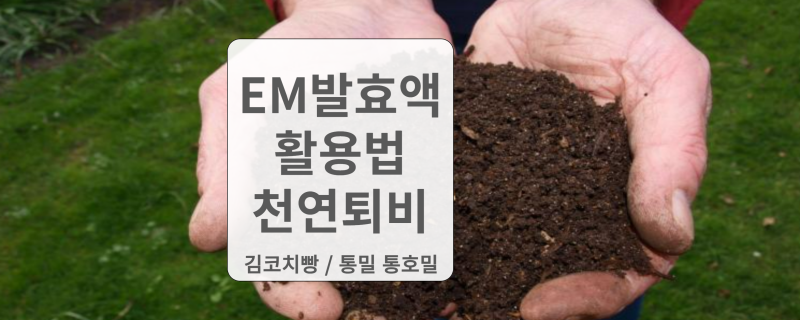 EM 이엠 발효액 활용법 사용법 친환경 퇴비