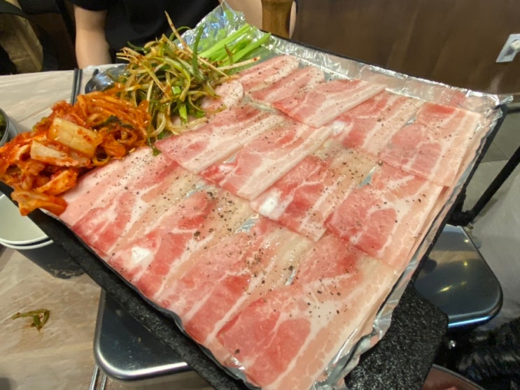  신내동고기집 국내산 삼겹살만 쓰는 냉삼맛집 [88로타리집 중랑신내점] 뽑기이벤트는 덤