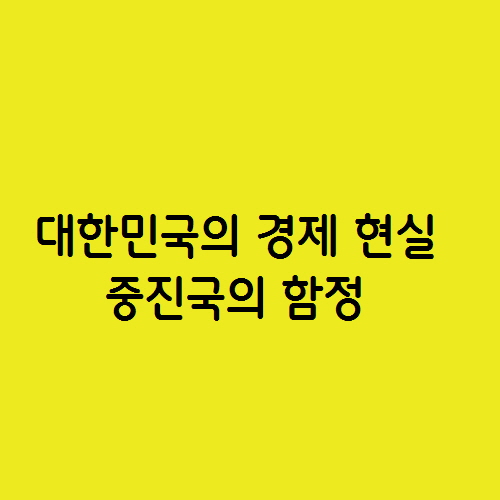  대한민국의 경제 현실 중진국의 함정