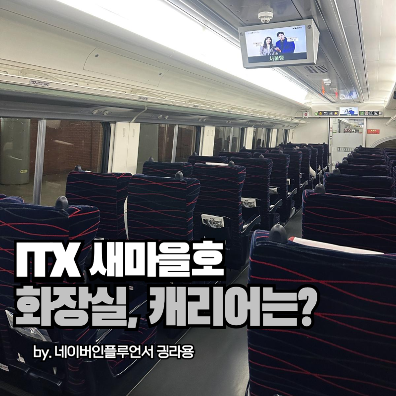 ITX 새마을호 좌석 캐리어 화장실까지, 정보 야무지게 모았어요