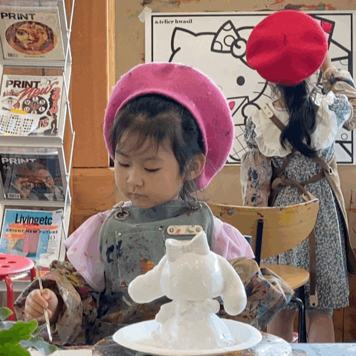  경주아이랑가볼만한곳 :: 드로잉카페 에이아틀리에 경주점 (feat.산리오브릭아트)