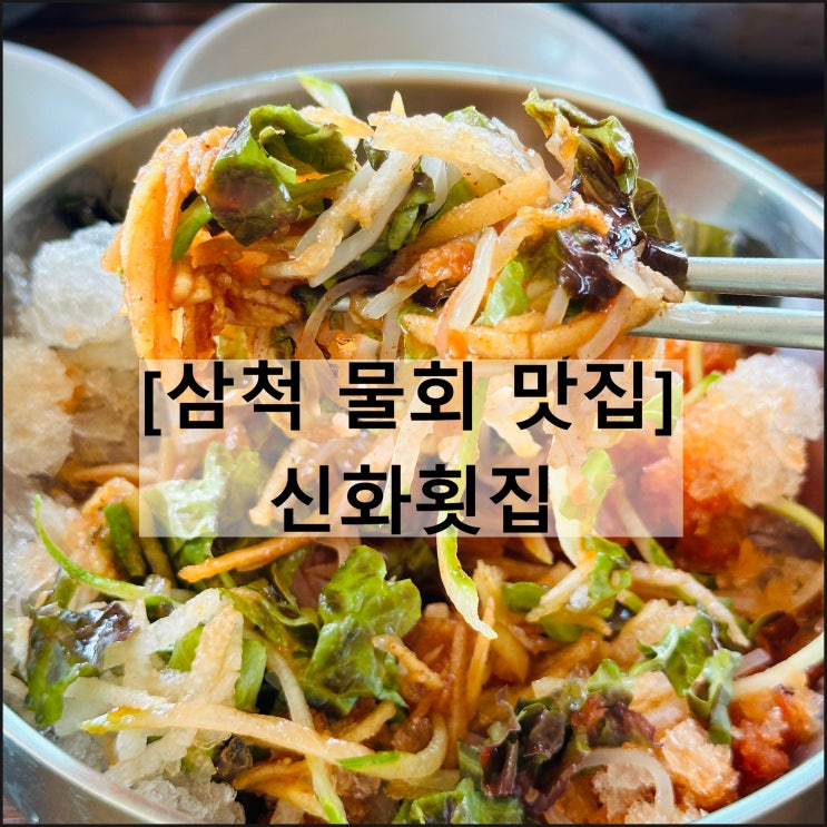  신화횟집 | 삼척 물회 맛집 삼척여행 메뉴판 주차 예약