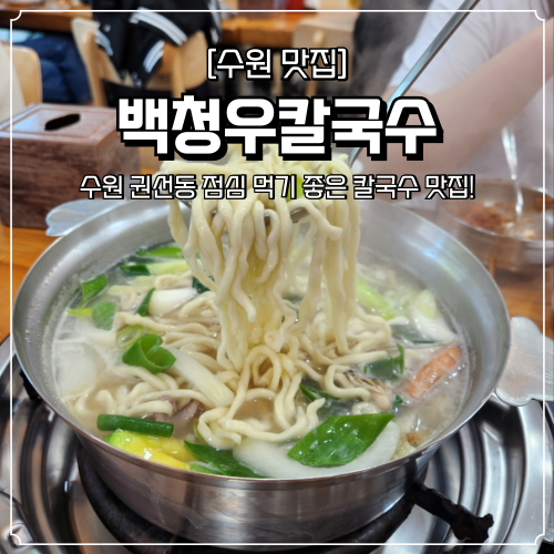  수원 권선동 맛집 백청우칼국수 수원버스터미널 근처 먹자골목
