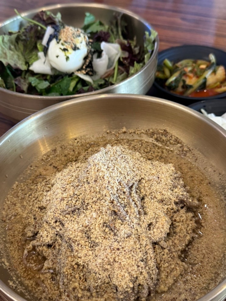  내돈내산 속초 남경막국수 본점, 속초 들깨막국수 맛집이래서 와봄 웨이팅.주차