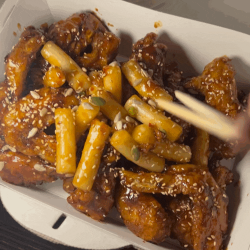  대전중앙시장맛집 스머프치킨 닭강정같은 매콤짭짤