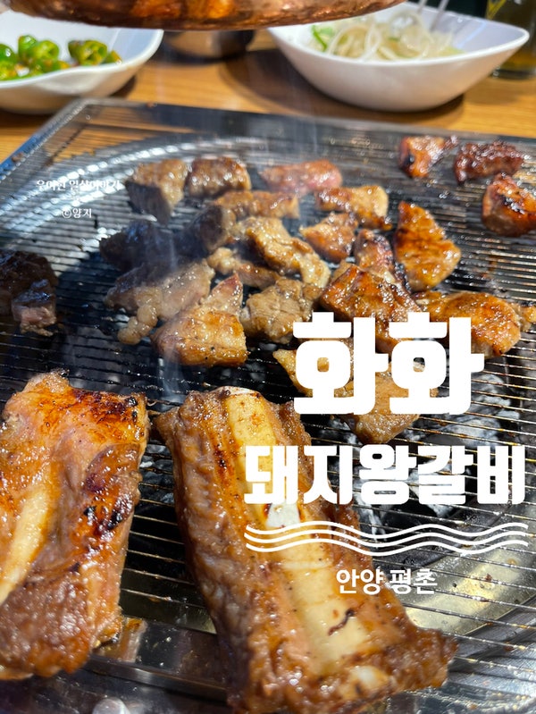  안양 평촌 믿고 먹는 동네 맛집 화화 돼지 왕 갈비