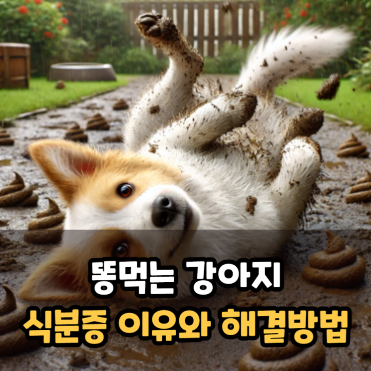  똥먹는 강아지 식분증 이유와 해결방법