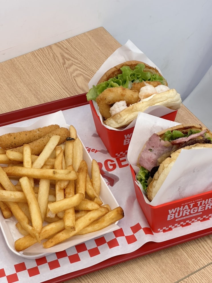  덕천 포레나상가맛집 | 숙등역햄버거 | 왓더버거 덕천점