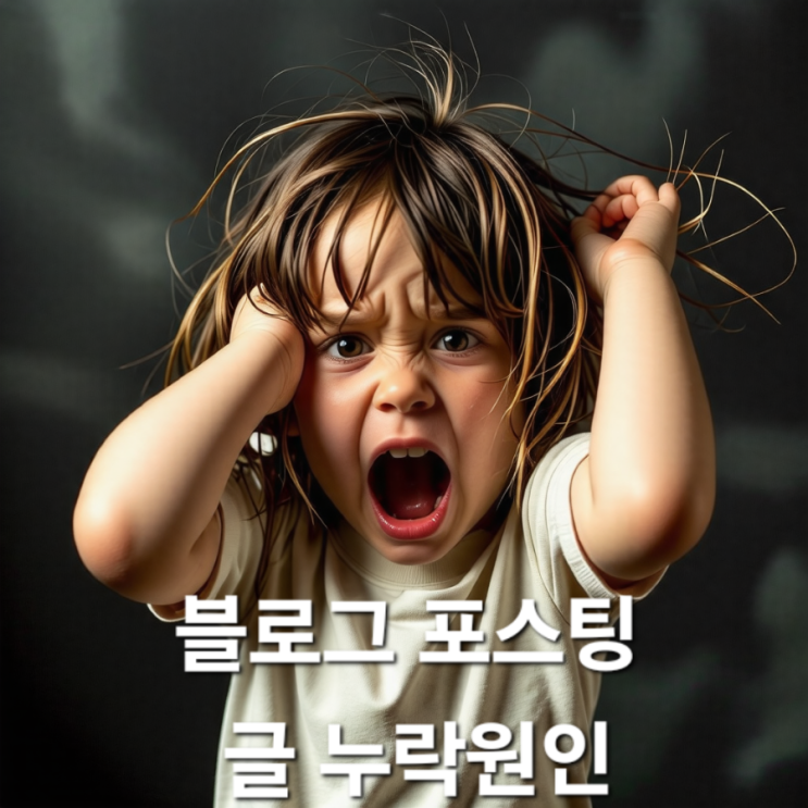  블로그 포스팅 글 누락원인