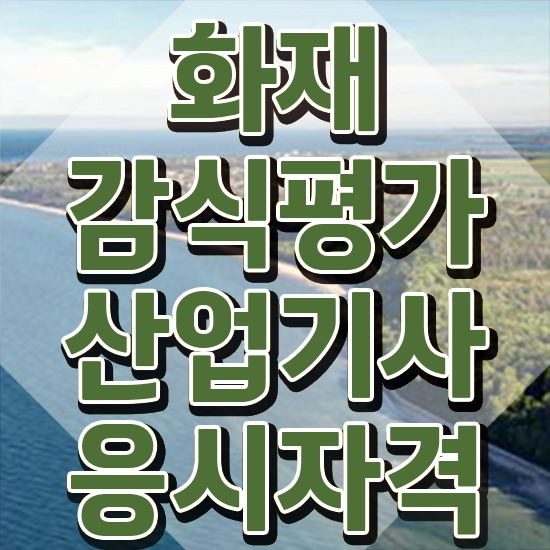  화재감식평가산업기사 응시조건 독학으로 4달만에 끝낸 후기