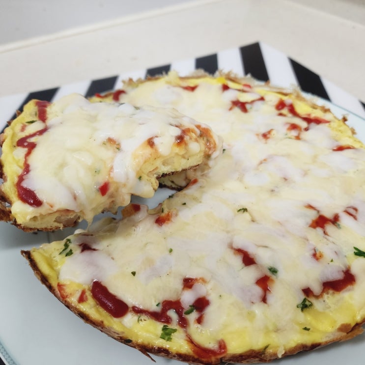  달걀도우피자 빅마마 이혜정 레시피 계란무피자 만들기 달걀피자