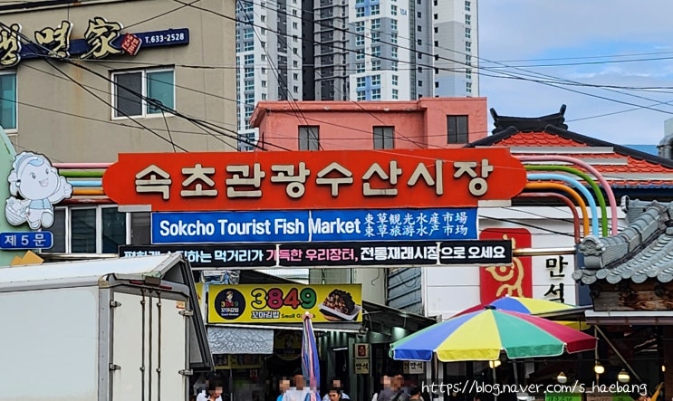  속초 중앙시장 먹거리 추천 강원도막걸리술빵, 만석닭강정, 코끼리 분식 맛집 웨이팅 후기