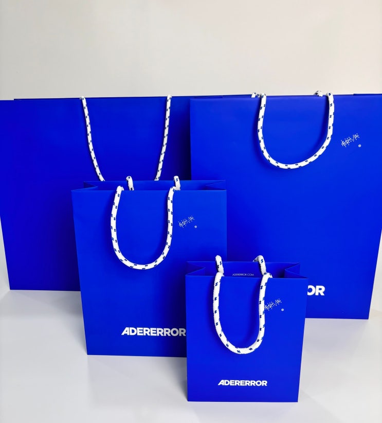  [Adererror 쇼핑백] 아더에러 쇼핑백, 럭셔리쇼핑백제작, FSC, S&K