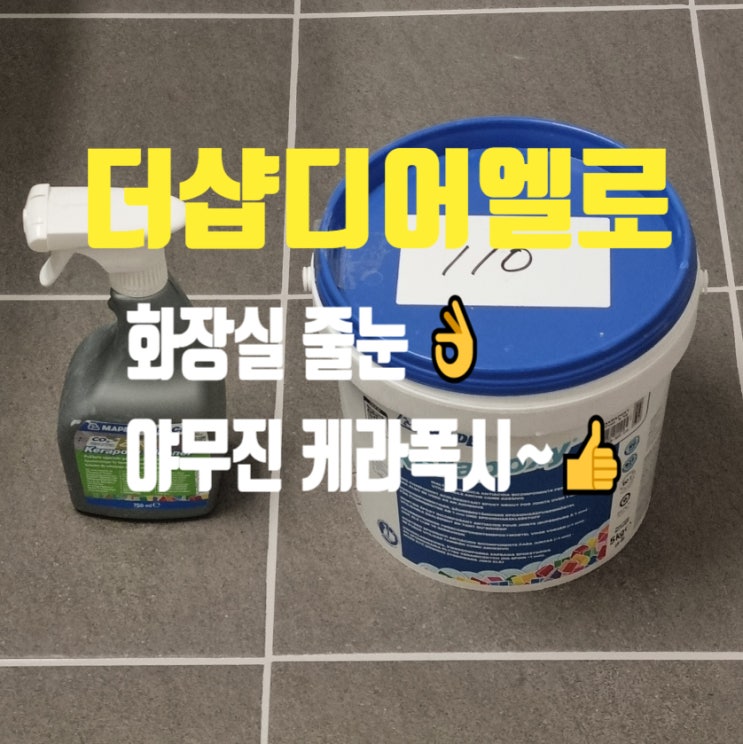  대구 더샵디어엘로 화장실 줄눈시공 가격 비용 알아보다가