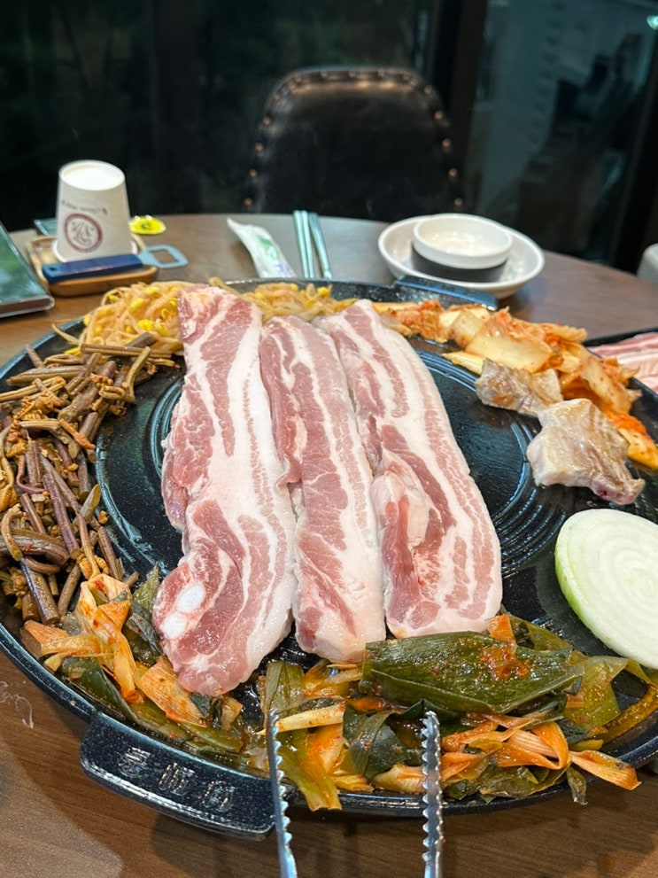  춘천 대파솥뚜껑삼겹살 아이랑 가기 너무 좋은 놀이방 삼겹살 식당
