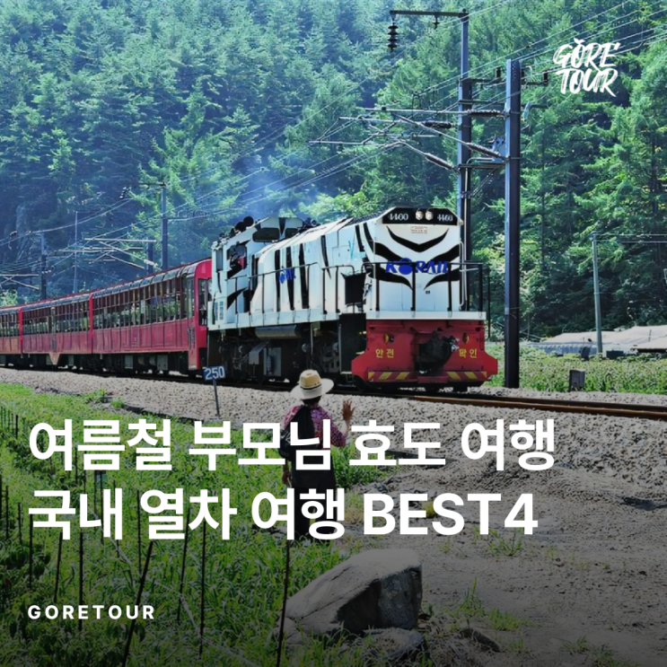   여름철 부모님 효도 여행으로 최고인 국내 열차 여행 BEST4 