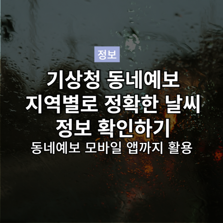 <b>기상청 동네예보</b> 정확한 <b>날씨</b> 예측하기 2024
