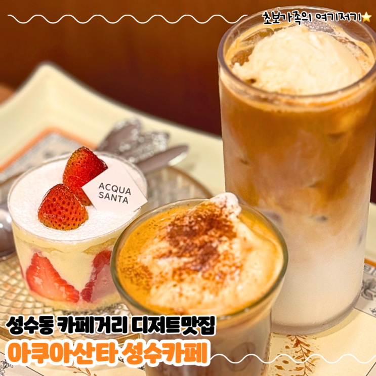  성수동 카페거리 서울 딸기 케이크 맛집 성수 디저트 맛집_ 아쿠아 산타