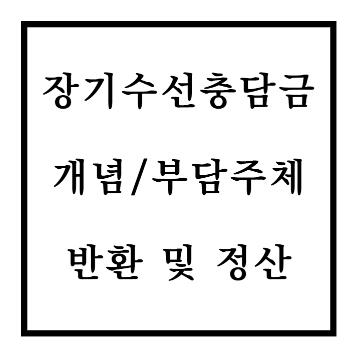  장기수선충당금 개념, 부담주체, 매매 또는 임대차종료에 따른 반환 및 정산 방법
