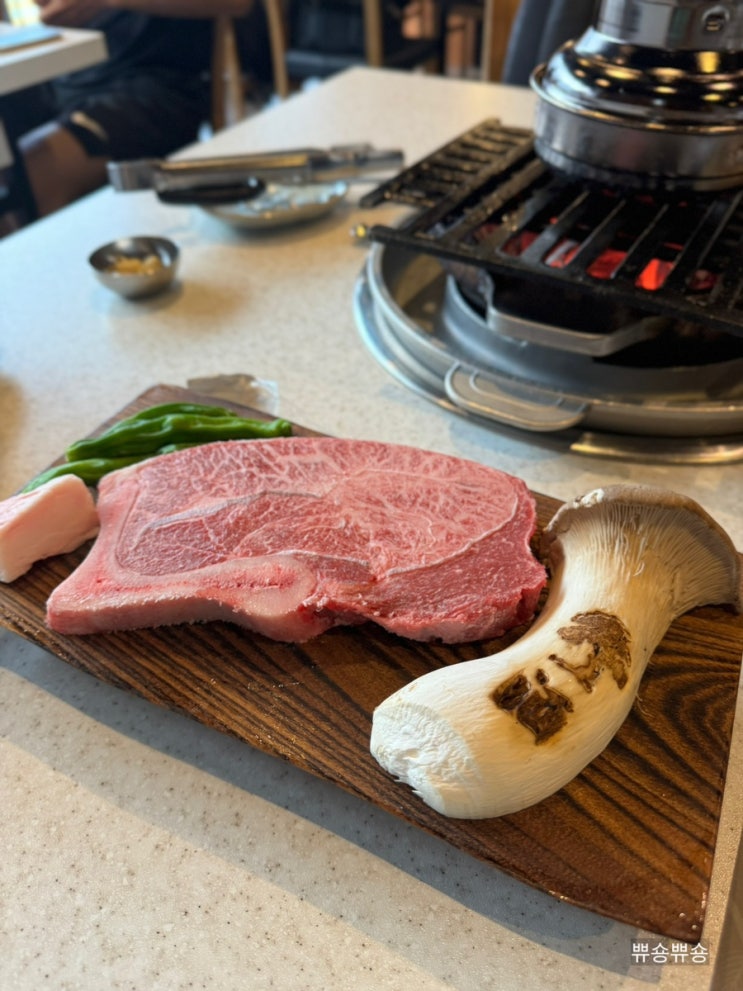  청담 한우 맛집 1++ 인생 고기집 서대살 백송 청담점