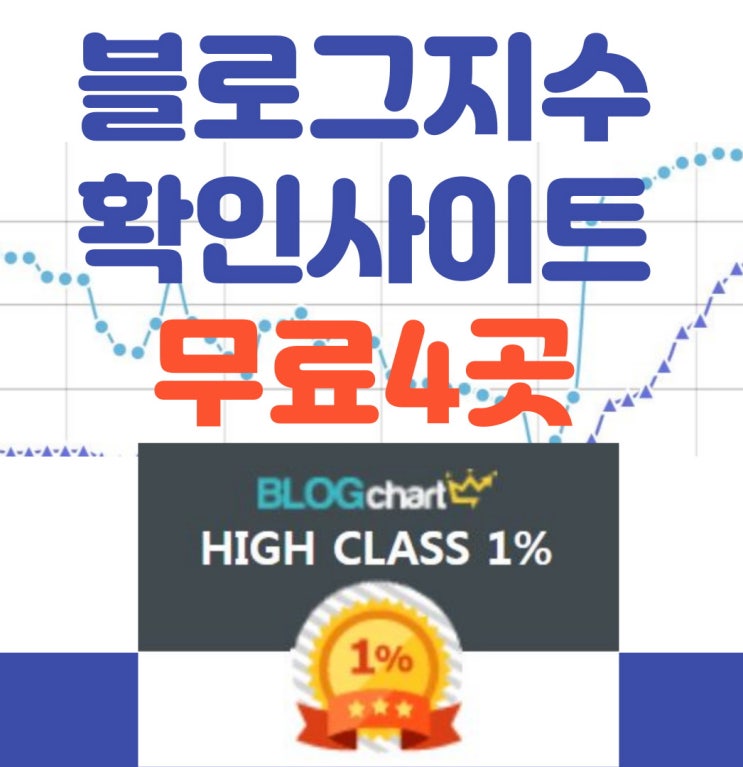  블로그지수 확인 사이트 무료4곳