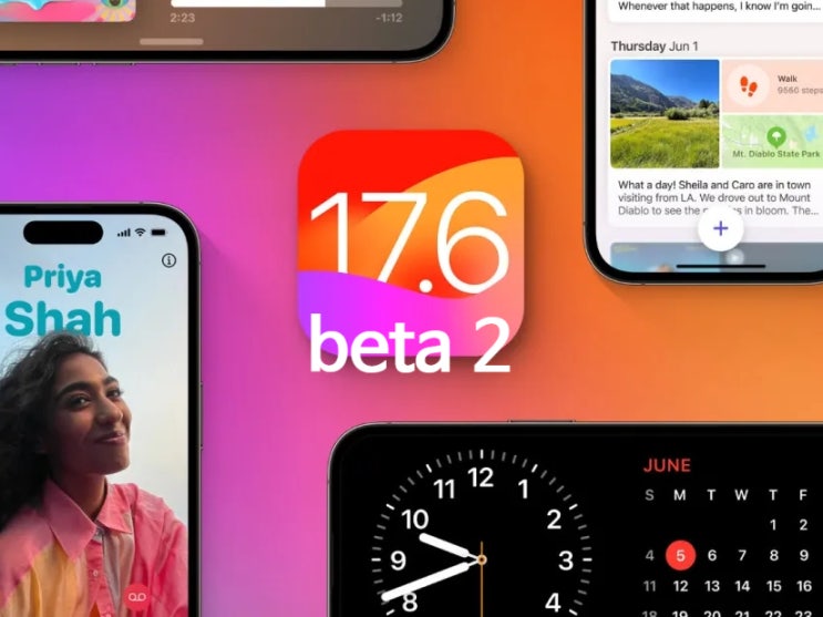 애플 아이폰 iOS 아이패드 iPadOS 17.6 두번째 베타버전이 개발자들에게 업데이트 되었습니다 애플 아이폰 iOS 아이패드 iPadOS 17.6 두번째 베타버전이 개발자들에게 업데이트 되었습니다