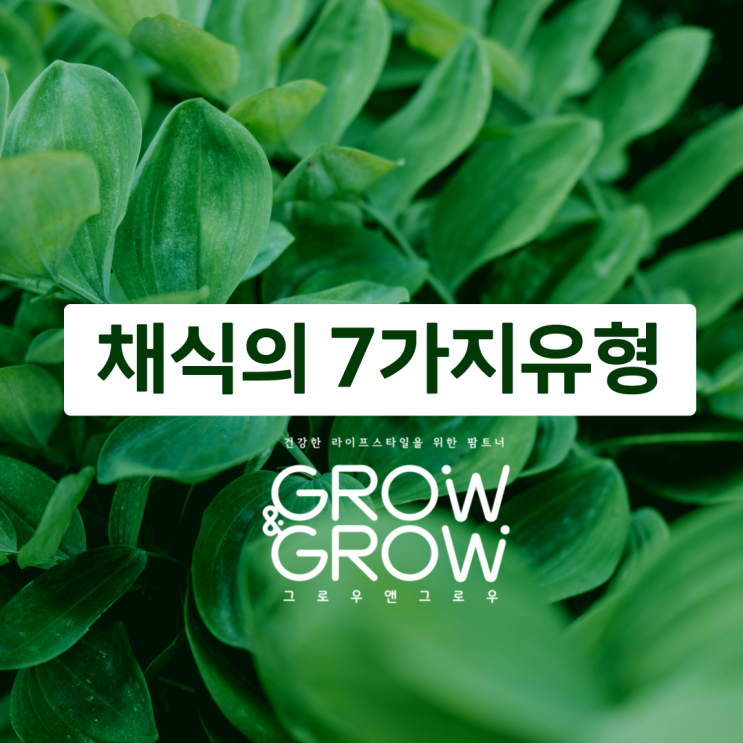  [ 라이프스타일 분석] 채식 주의의 7가지 유형과 종류