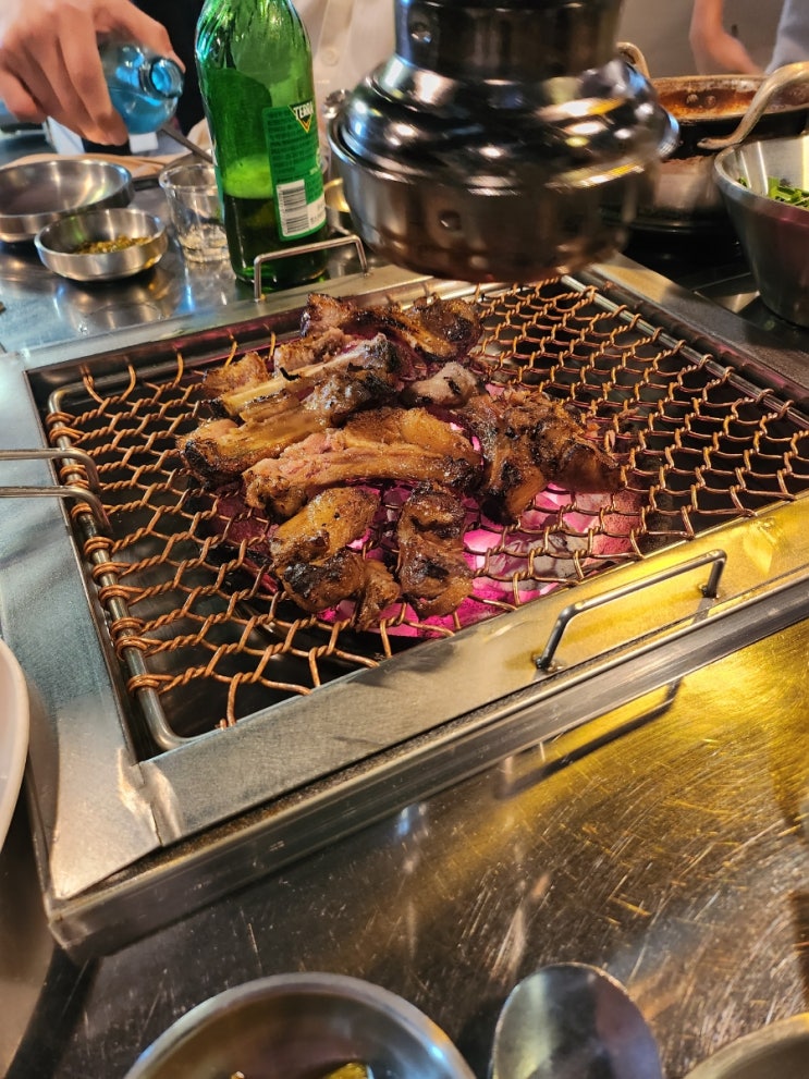  신논현역 맛집 추천 | 평범한 강남 고기집 대신 인생 등갈비 해몽 (예약 웨이팅 시간)