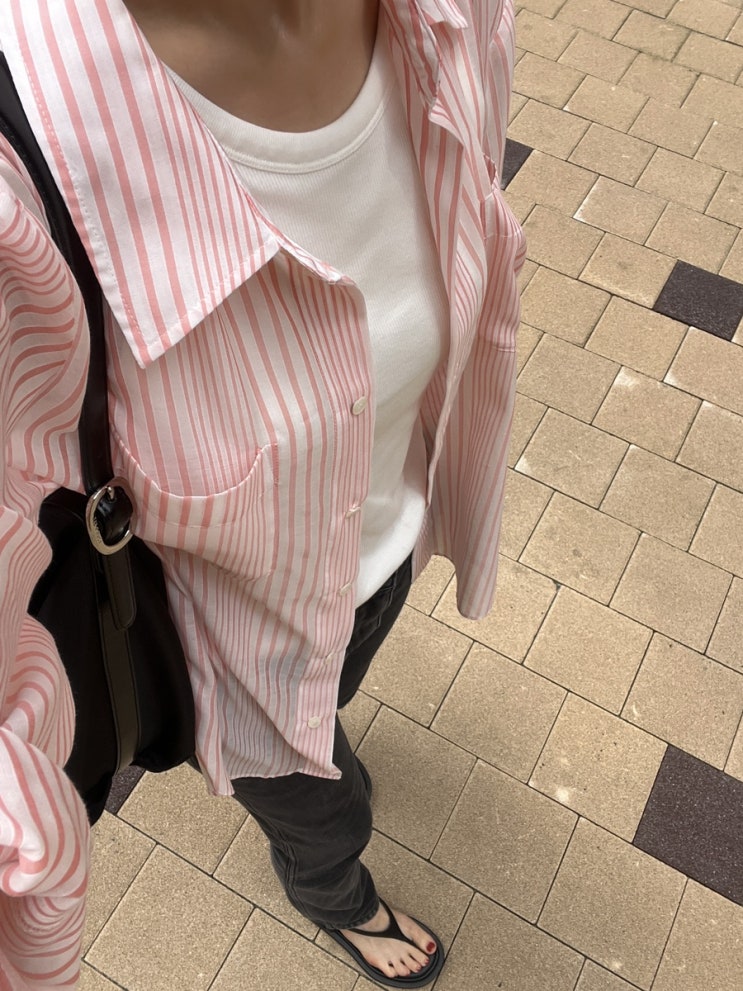  JOY GRYSON 조이그라이슨 스트라이프 셔츠(stripe long shirt)