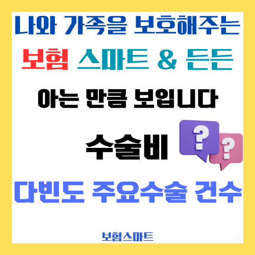  (아는 만큼 보입니다) 주요수술통계연보 국민건강보험공단, 연도별 다빈도 주요수술건수, 연령대별 수술순위, 1~5종수술비 119대질병수술비, 실손의료비보험, 백내장 치핵 충수 스텐트
