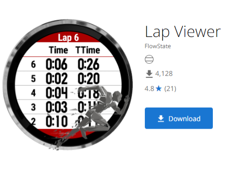  [가민 데이터필드] - Lap Viewer