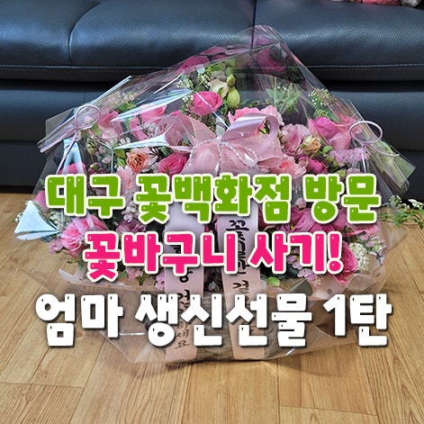 엄마 생신선물 1탄 | 대구꽃백화점 방문 '꽃바구니' 사러 출동!
