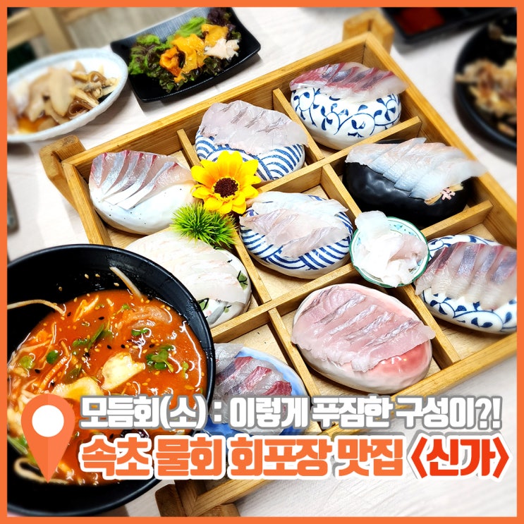  속초 물회 회포장 맛집 신가 풀코스 애견동반
