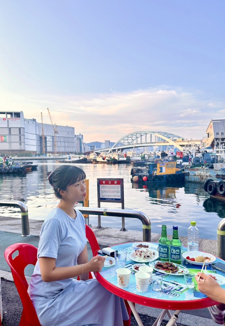  부산 야장 영도 포장마차 거리 노상 맛집 금요일 저녁 오션뷰 자리 꿀팁 메뉴추천